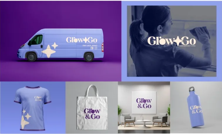 Identidad de marca Glow & Go por Kevent Torres